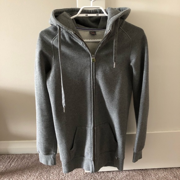Aritzia Grey long hoodie - size XS - Picture 1 of 3
